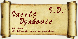 Vasilj Džaković vizit kartica